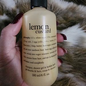 Philosophy Lemon Cuatard shampoo, shower gel, & bubble bath